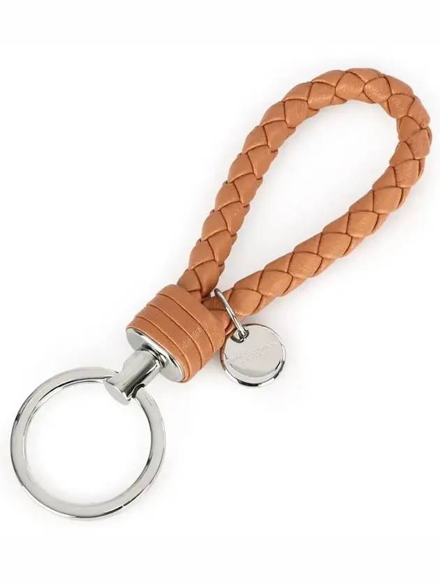 Intrecciato Weaving Key Holder Orange - BOTTEGA VENETA - BALAAN 2