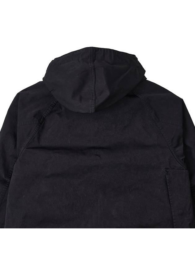 Garment Dye Zip-Up Hooded Jacket Black - TEN C - BALAAN 10