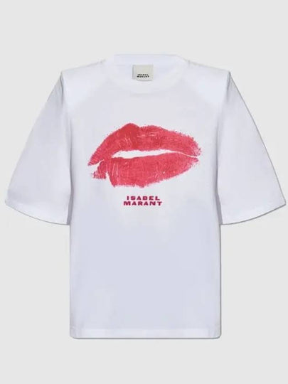 Ben Short Sleeve T-Shirt White - ISABEL MARANT - BALAAN 2