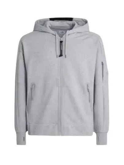 Diagonal Raised Fleece Lens Hooded Jacket Light Grey - CP COMPANY - BALAAN 2