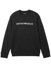 Logo Print Sweatshirt Black - EMPORIO ARMANI - BALAAN 2