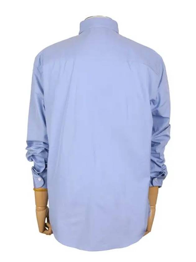 De Coeur Embroidery Cotton Long Sleeve Shirt Blue - AMI - BALAAN 4