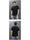 Logo Patch Short Sleeves T-Shirt Black - STONE ISLAND - BALAAN 3