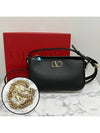 V Logo Signature Mini Shoulder Bag Black - VALENTINO - BALAAN 3