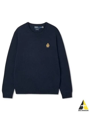 Crest Capsule Long Sleeve Pullover Knit Blue - POLO RALPH LAUREN - BALAAN 1