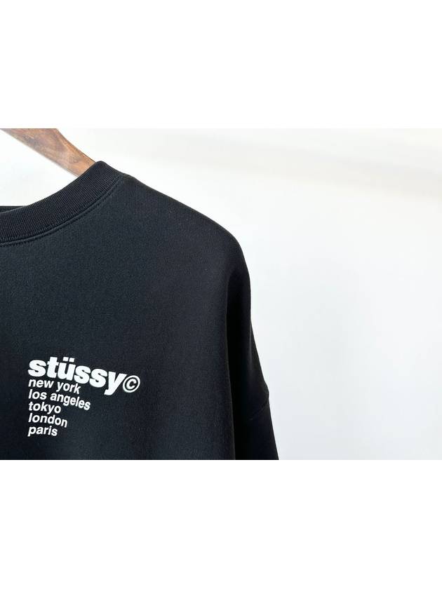 Strawberry Oversized Sweatshirt Black - STUSSY - BALAAN 9