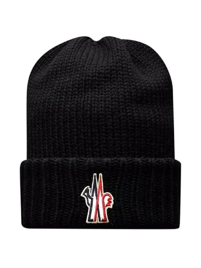 3B00016 M1131 999 Knit Beanie Black - MONCLER - BALAAN 2