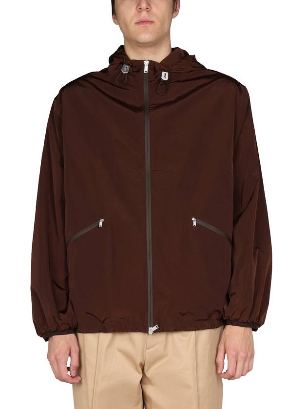 Casual Hooded String Windbreaker Brown - JIL SANDER - BALAAN 2