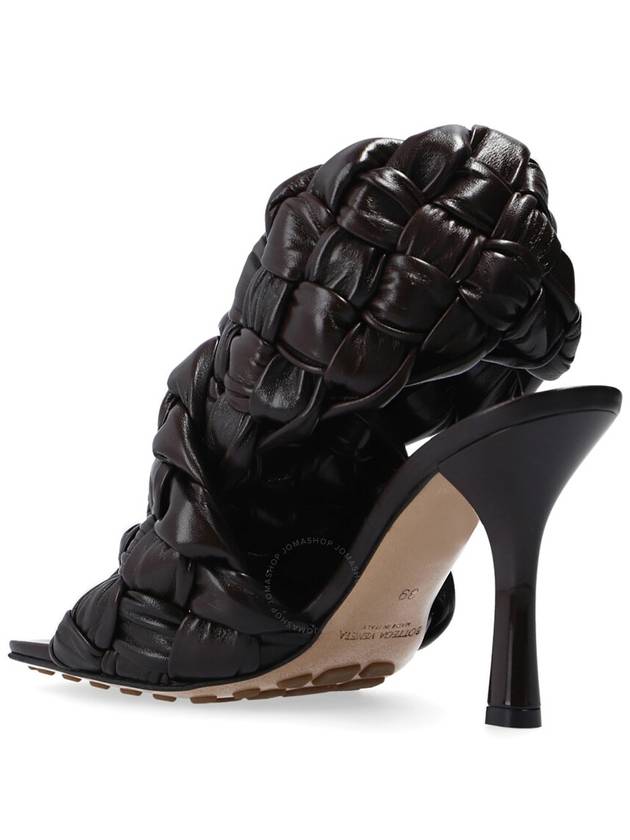 BV Board Leather Sandals Heel Black - BOTTEGA VENETA - BALAAN 4