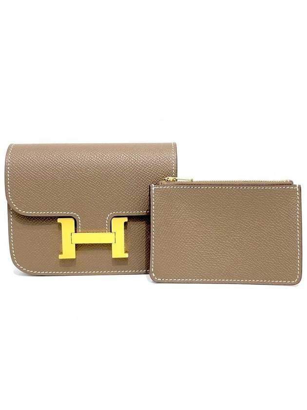 Women's Constance Slim Belt Bag Brown - HERMES - BALAAN 4