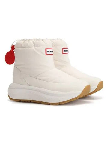 UNISEX Grip Short Snow Boots White Willow UFS7100NYLWWG - HUNTER - BALAAN 1