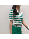 golf knit green bodice punching collar golf knit - LOLOALLOY - BALAAN 8