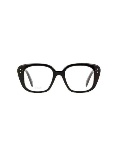 Eyewear Logo Square Eyeglasses Shiny Black - CELINE - BALAAN 2