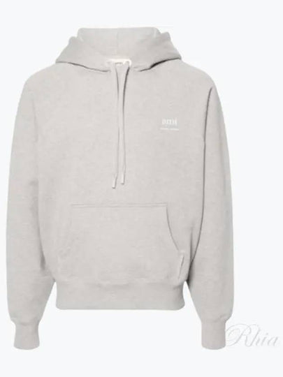 Alexandre Mattiussi Logo Print Hoodie Grey - AMI - BALAAN 2