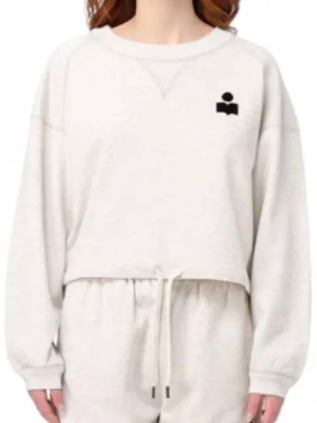 Margo Logo Crop Sweatshirt Ivory - ISABEL MARANT - BALAAN 2