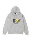 Men's Logo Print Hoodie Grey - STOCKHOLM SYNDROME - BALAAN 2