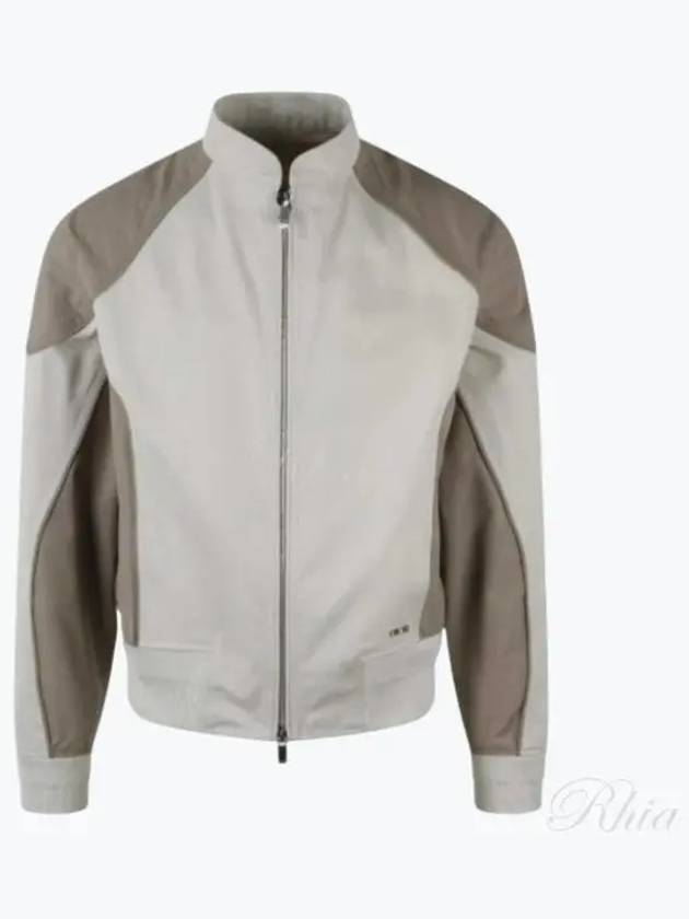 Cotton Canvas Bomber Jacket Beige - DIOR - BALAAN 2