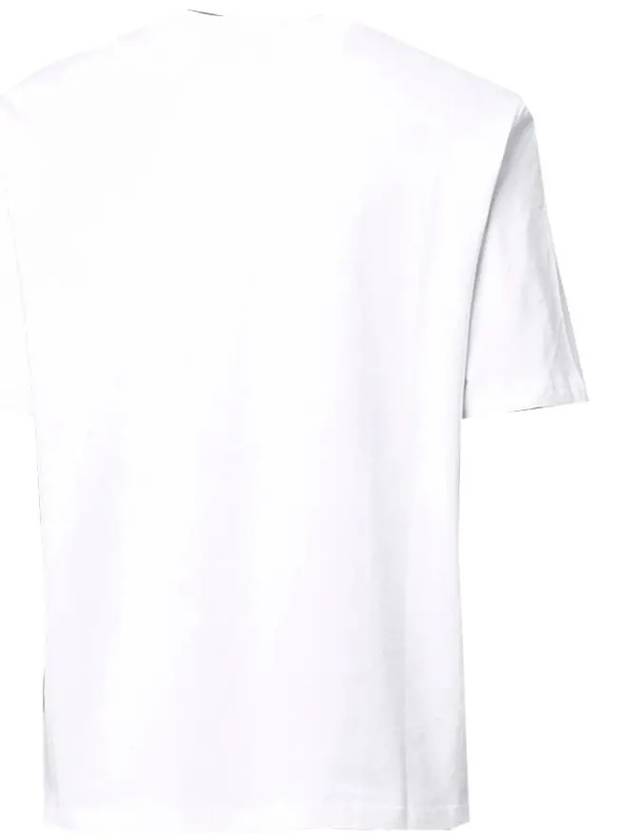 Tone On Tone Heart Logo Short Sleeve T-Shirt White - AMI - BALAAN 4