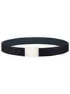 Oblique Buckle Reversible Leather Belt Black - DIOR - BALAAN 2