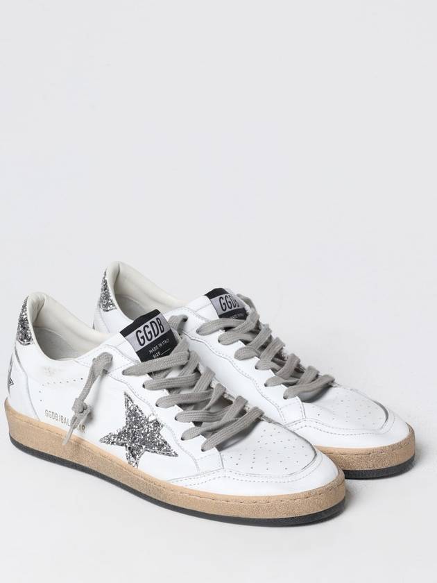 Ball Star Heel Tab Low Sneakers White Silver - GOLDEN GOOSE - BALAAN 3