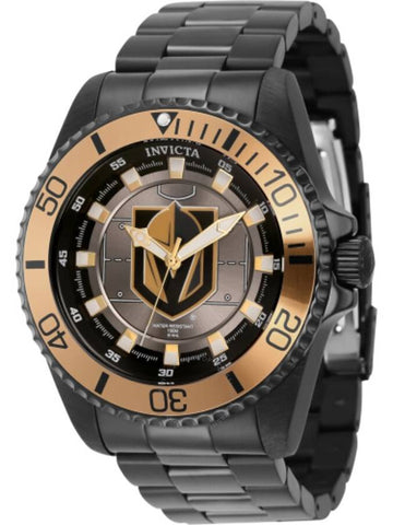 Invicta NHL Vegas Golden Knights Quartz Grey Dial Men's Watch 42244 - INVICTA - BALAAN 1