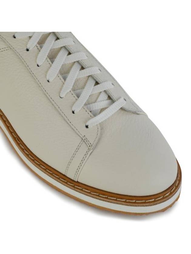 Grained Calfskin Low-Top Sneakers Panama - BRUNELLO CUCINELLI - BALAAN 5