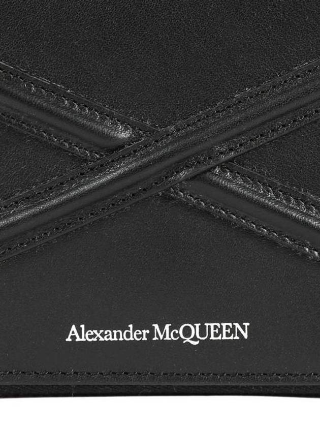 Zip Around Bill Foldo Leather Half Wallet Black - ALEXANDER MCQUEEN - BALAAN 5