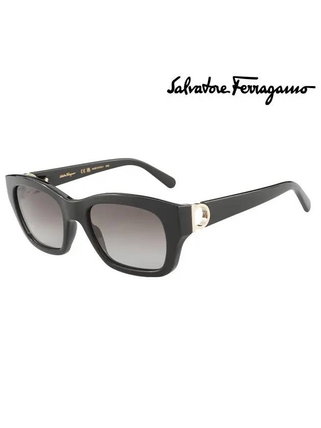 Gray Square Ladies Sunglasses - SALVATORE FERRAGAMO - BALAAN 2