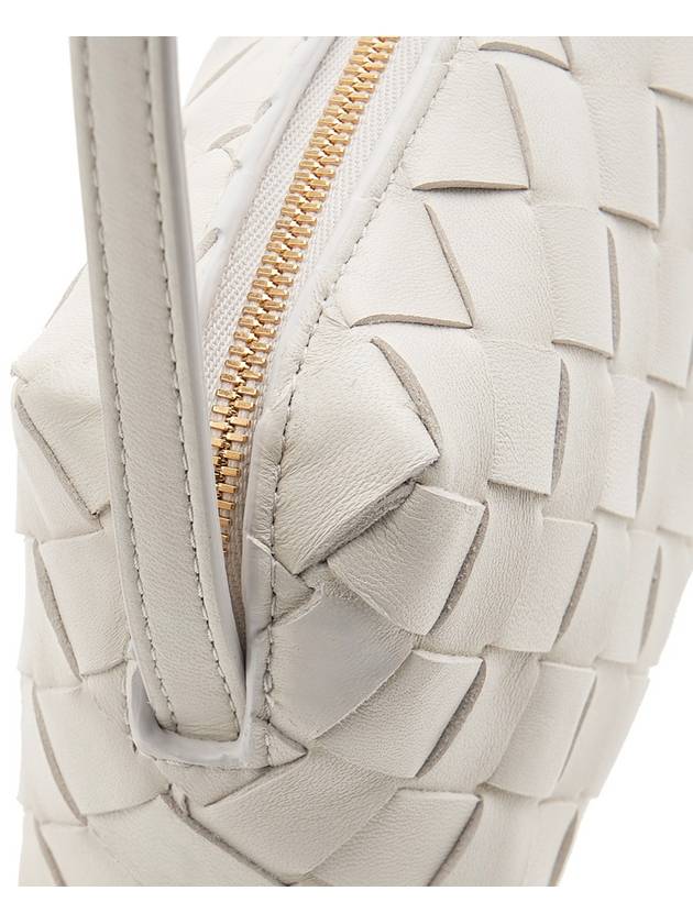 Intrecciato Leather Cross Bag White - BOTTEGA VENETA - BALAAN 8