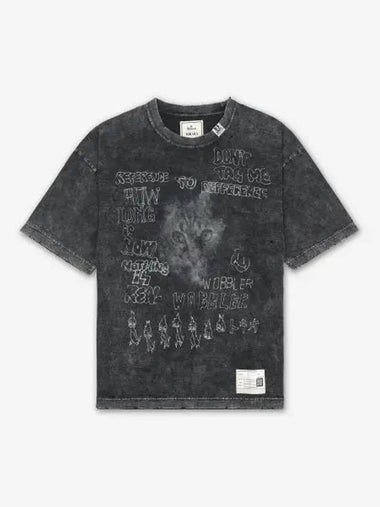 Bleached short sleeve t shirt black A13TS611BLACK - MAISON MIHARA YASUHIRO - BALAAN 1