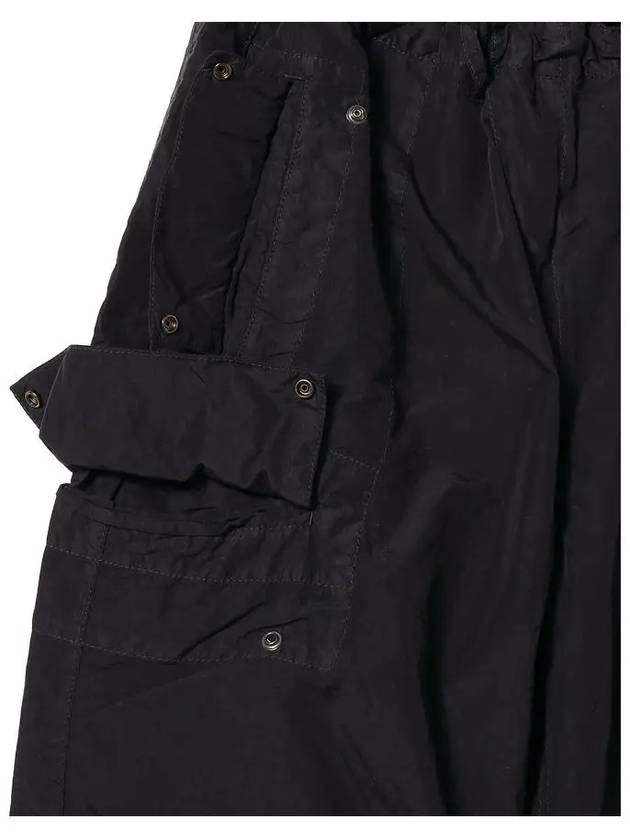 Flatt Nylon Oversized Cargo Straight Pants Black - CP COMPANY - BALAAN 5