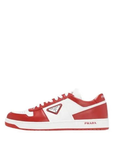 Downtown leather sneakers - PRADA - BALAAN 1