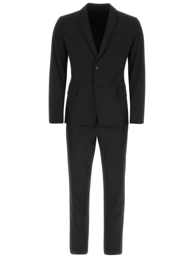 single breasted stretch suit black - PRADA - BALAAN 2