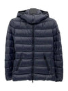 Body Bady Short Down Jacket Padded Night Blue - MONCLER - BALAAN.