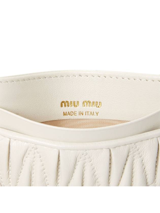 Matelasse Nappa Leather Card Wallet White - MIU MIU - BALAAN 7