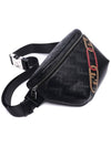 Logo Leather Belt Bag Black - FENDI - BALAAN 6