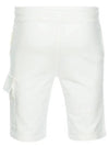 Light Fleece Utility Shorts White - CP COMPANY - BALAAN 4