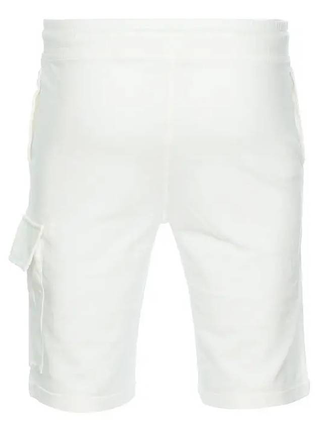 Light Fleece Utility Shorts White - CP COMPANY - BALAAN 4