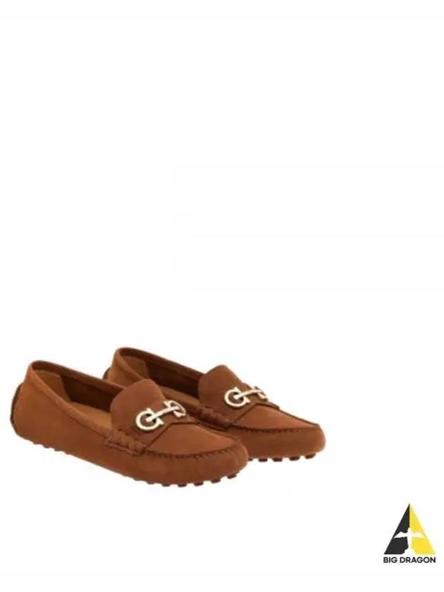 Gancini Driving Shoes Brown - SALVATORE FERRAGAMO - BALAAN 2