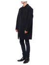 Men's Camden Cotton Gabardine Car Single Coat Black - BURBERRY - BALAAN.