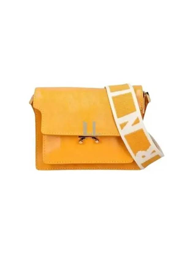 Women's Mini Trunk Soft Shoulder Bag Orange - MARNI - BALAAN 2