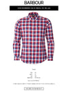 Men's Gingham 25 Long Sleeve Shirt Red - BARBOUR - BALAAN 3