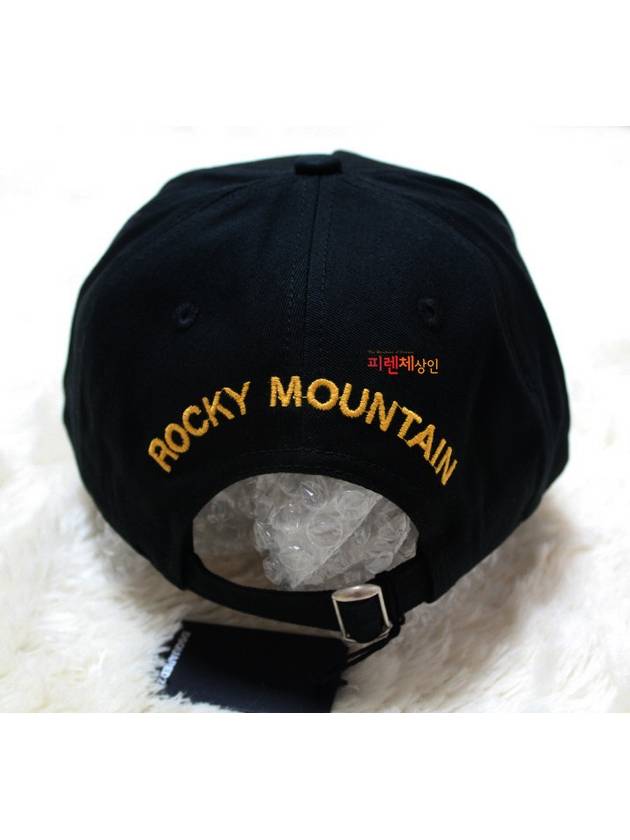 Rocky Mountain Embroidered Patch Ball Cap Black - DSQUARED2 - BALAAN 6