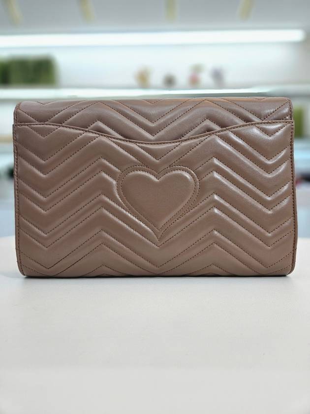 GG Marmont Matelasse pink beige clutch bag 498079 - GUCCI - BALAAN 5