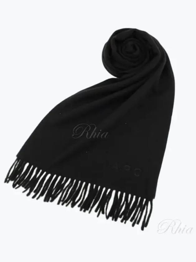 Ambroise Embroidered Muffler Black - A.P.C. - BALAAN 2