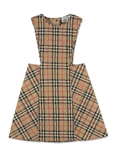 Kids Vintage Check Quilting Dress 8053970 - BURBERRY - BALAAN 1