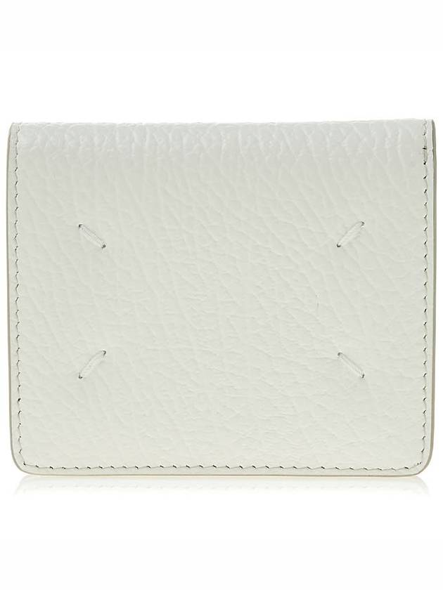 Stitched Logo Halfwallet White - MAISON MARGIELA - BALAAN 2