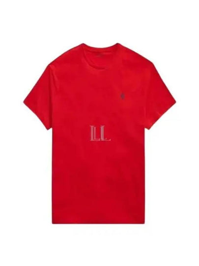 Men's Embroidery Logo Pony Classic Fit Short Sleeve T-Shirt Red - POLO RALPH LAUREN - BALAAN 2