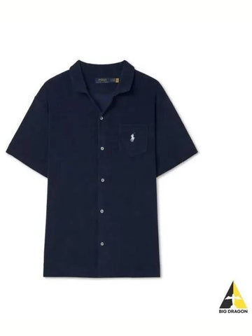 terry camp shirt navy - POLO RALPH LAUREN - BALAAN 1