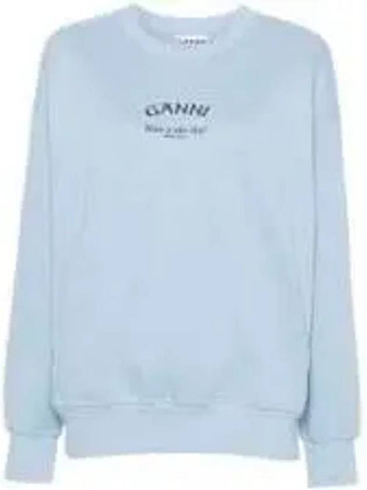 Logo Sweatshirt Blue - GANNI - BALAAN 2